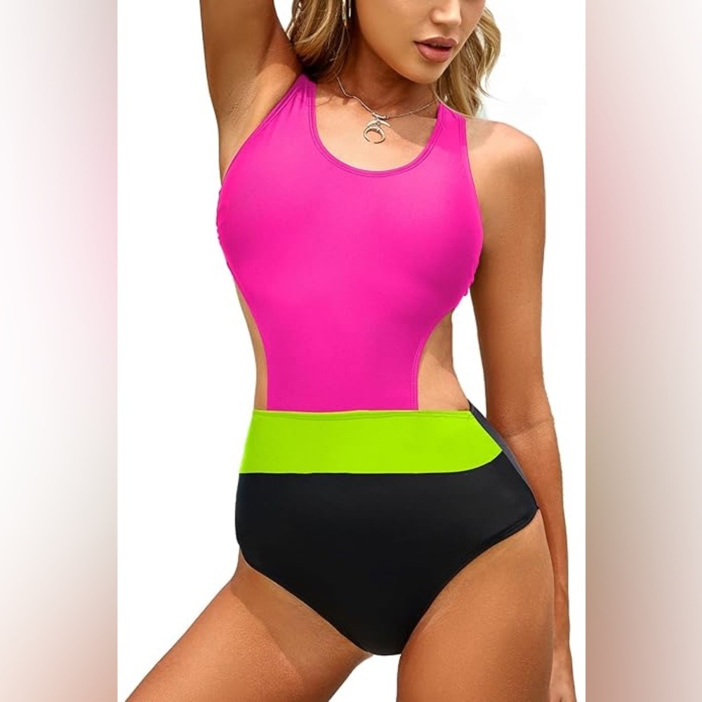 NWT - MOLYBELL - One Piece Swimsuit for Women High Waisted Swimsuit - Picture 6 of 7